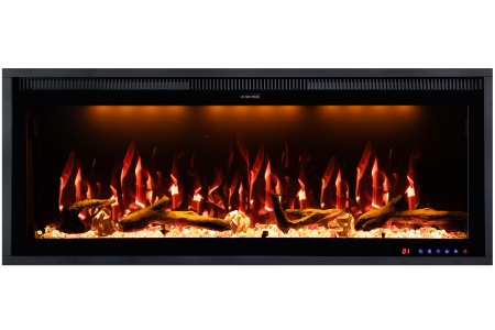 Линейный биокамин Mercury 42 LED RF